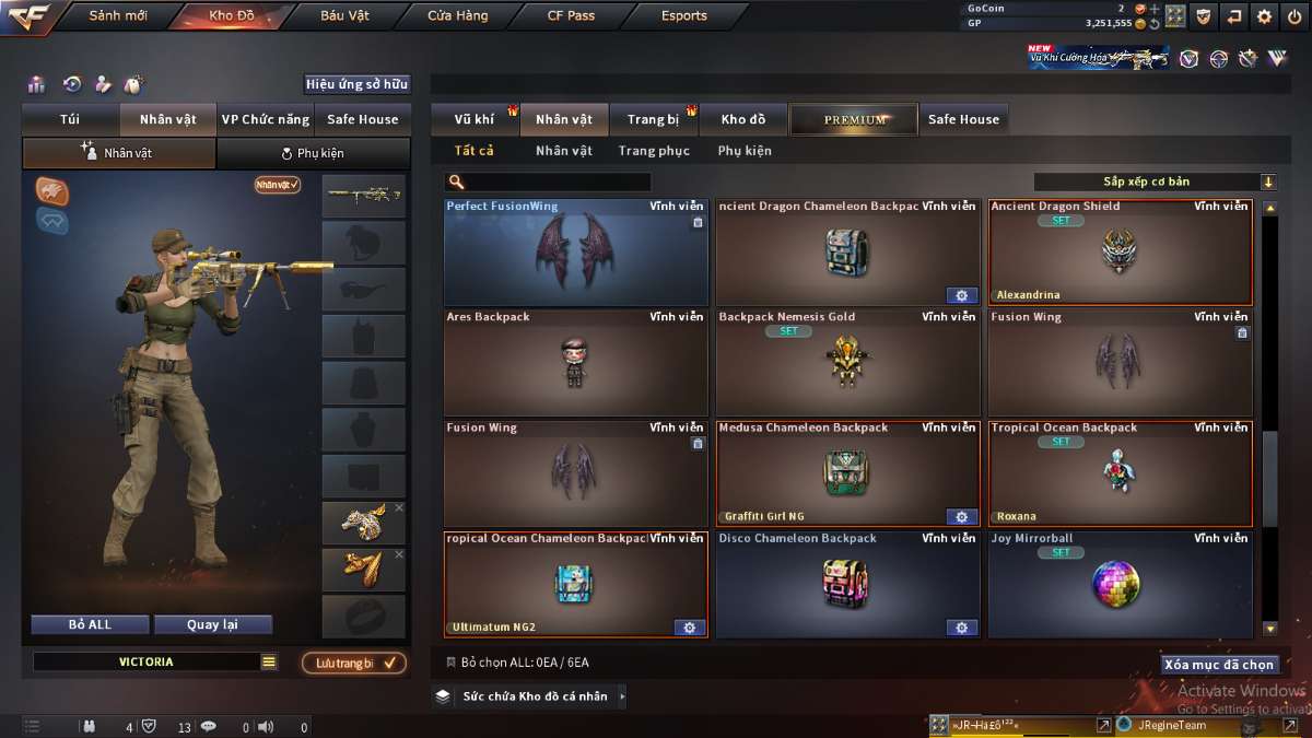 shop acc cf uy tin gia re